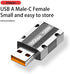 USB C Female to USB 3.1 Male Adapter, Zinc Alloy USB A to Type C Adapter with 10Gbps High-Speed Data Transfer PD 120W Stable Charging for Laptop, ...