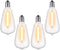 GLUROO LED String Light Bulbs, ST38 Shatterproof LED Replacement Bulbs for Outdoor String Lights Eidison Bulb fits E12 C7 Screw Base, 1Watt Equvan...