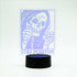 EXIGENT Stay Positive Skull 3D Acrylic LED Lamp Night Light Flashing Cool (Skull_SP)...