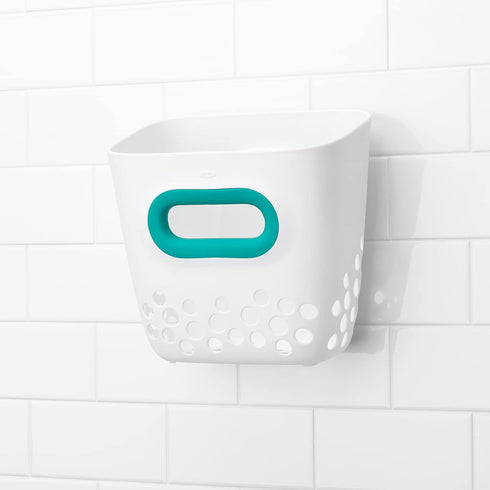 OXO Tot Bath Toy Bin, Teal, 1 Count (Pack of 1)...