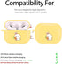 MAYCARI Carrot Rabbit Case for AirPods Pro with Keychain, Cute Animal Design Protective Soft TPU Cover Compatible with AirPods Pro Charging Yellow...