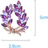 Purple Crystal Bauhinia Brooch Rhinestones Flower Brooches For Women Plant Lapel Pin Suit Dress Scarf Accessories Wedding Gift Jewelry...
