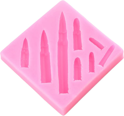 Bullet Silicone Molds Bullet Fondant Candy Mold For Cake Decoration Cupcake Topper Chocolate Polymer Clay Gum Paste...