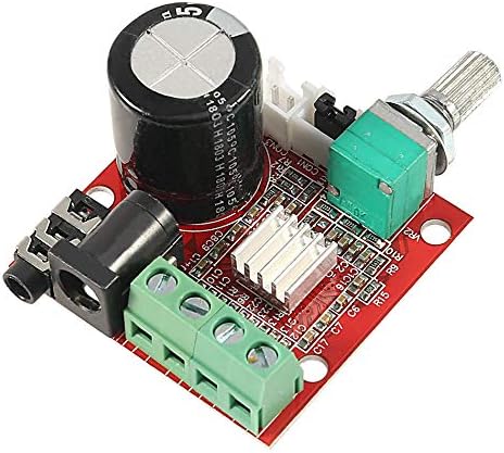 HiLetgo PAM8610 Mini Stereo AMP Audio Amplify Board Digital Portable Ampli Module 10W+10W Dual Channel Amplifier Class-D 12V DC...