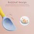 Toddler Utensils with Travel Case, Baby Spoon and Fork Set for Self-Feeding Learning Bendable Handle Silverware for Kid Children (2 Set, Yellow&Gr...