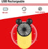 Cute Personal Mini Fan, Mini Handheld Fan, USB Rechargeable Portable Fan with Stylish LED Light,3 Speed Adjustable,Cute Mouse,for Kids Girls Woman...
