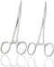 Pet Hemostat Forceps, Stainless Steel Ear Scissors For Dog And Cat, Ear Hair Clamp Scissors Tools, Straight And Bent, 5-inch...