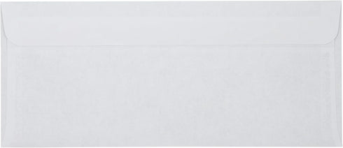 LUXPaper #10 Business Envelopes | Security Tint | Simple Seal | 4 1/8" x 9 1/2" | White | 24lb. Text | 50 Qty...