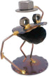 Singing Frog Collectible Handmade Metal Art Figurine, Desk Accessories, Trophy, Boss Gift, Home Office Décor...