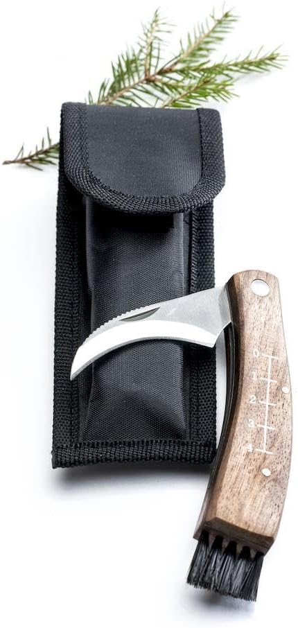 Sagaform Forest Mushroom/Truffle Knife with Canvas Case,Brown...