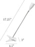 Simple Designs LD2005-WHT Flexible Gooseneck LED Clip Light Desk Lamp, White...