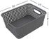 Grey Plastic Storage Basket, 10.03" x 7.67" x 4.05", 6 Packs...