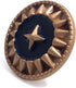 20 pcs Color Contrast Golden Star Enamel Layer Sewing Metal Shank Buttons for Coats -25mm -1"...