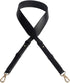 BEAULEGAN Wide Purse Strap Replacement - Microfiber Leather - 51 Inch Long Adjustable for Crossbody Shoulder Bag, Black/Gold...