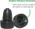 Hooshing 4PCS 3/8 Inch Drip Irrigation Tubing to Faucet Garden Hose Adapter 3/4" to 3/8" Irrigation Hose Adapter Reusable Connector Fittings for G...