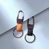 WeiFan Leather Valet Key Chain,Key Ring Holder, Heavy Duty Hardward Belt Clip Key Ring-2pack (Chrome)...
