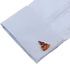 Pizza Slice Pair Cufflinks in a Presentation Gift Box & Polishing Cloth...