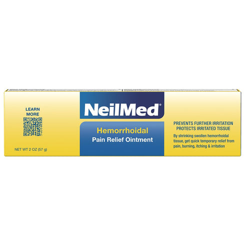 NeilMed Hemorrhoid Pain Relief Ointment, Hemorrhoid Treatment, Pain Relief, Relieves Burning, Itching and Discomfort, 2 oz....