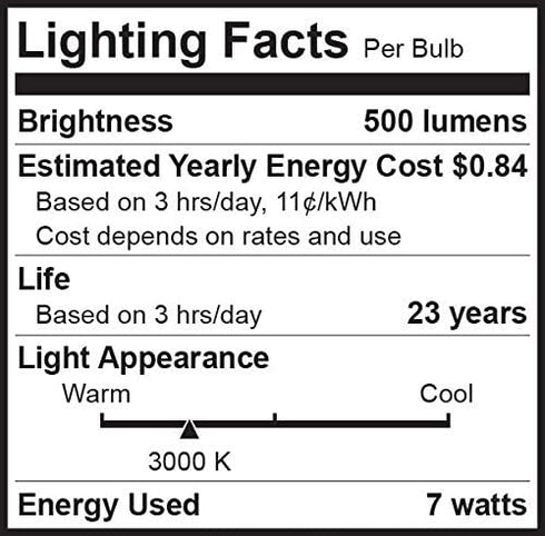 Bioluz LED 6 Pack MR16 LED Bulb 50W Halogen Replacement Non-Dimmable 7w 3000K 12v AC/DC UL Listed Pack of 6...