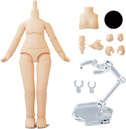 1/12 Scale BJD Doll Body 9.6cm/11cm YMY2 Body Action Figures Replacement Body Doll Accessories (Normal White,11cm)...