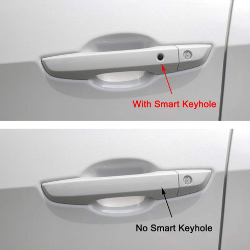 Exterior Door Handle Cover Trim for Honda Civic 10th Gen Accessories 2016 2017 2018 2019 2020 2021 with Smart Keyhole (Glossy Black)...
