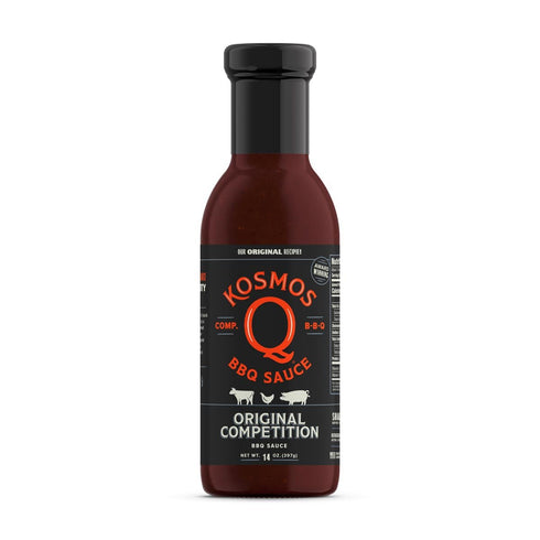 Kosmos Q Original Competition BBQ Sauce - 15.5 Oz Bottle for Award-Winning BBQ & Marinades - Thick Barbecue Sauce for Tender Meat (Original Compet...