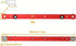 Aluminium Alloy Miter Bar Clamping Tool Slider Table Saw Gauge Rod T-Slot Track Bar Rail for Router Tables and Woodworking,300mm-Red...