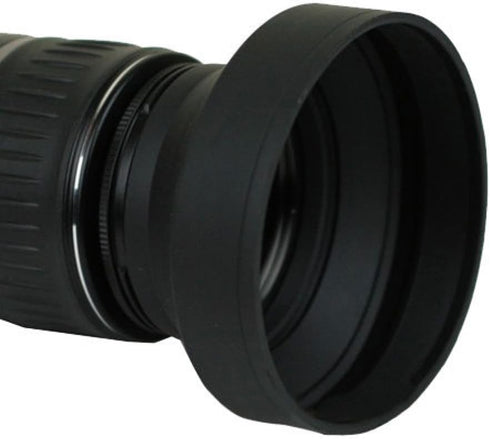 55mm Soft Rubber Lens Hood for Sony Alpha a7, Alpha a7 II, Alpha a7 III Camera with 28-70mm Lens, a6600 Camera with 18-135mm Lens...