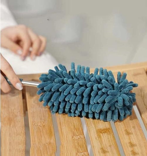 1pc Random Color Microfiber Duster for Cleaning, Hand Washable Dusters Replaceable Microfiber Head, Extendable Pole, Detachable Cleaning Supplies ...