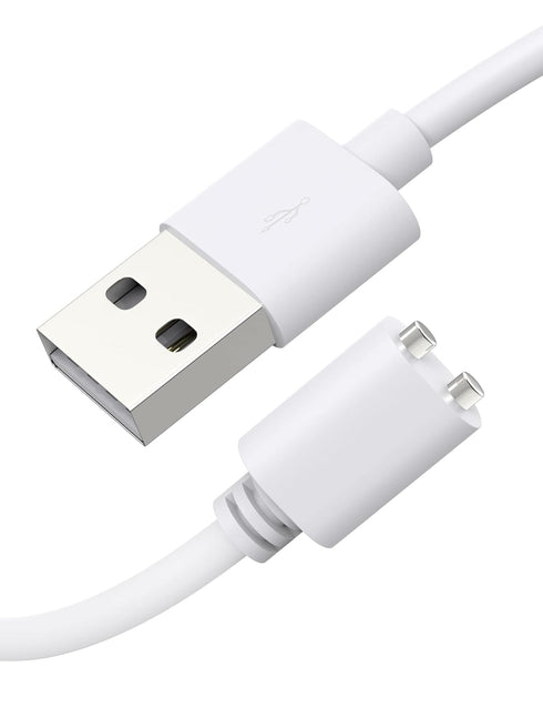 Bicmice 2.6Ft Magnetic USB DC Charger Cable Replacement Charging Cord - White(5mm/0.2in)......