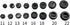 20 Pcs Black Male Thread 16mm OD Diameter Carbon Brush Holder Caps to Replacement Parts For Power Tools ?16mm?...