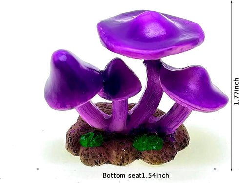 3pcs Mini Mushroom Figurines Mini Mushroom Figurines Lawn Garden Micro Decoration Statues Figurines for Garden Ornaments Plant Pots Bonsai Landsca...