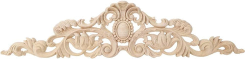 TOPINCN 50x12cm Wood Carving Applique European DIY Decoration for Home Furniture Courtyard Window Mirror...