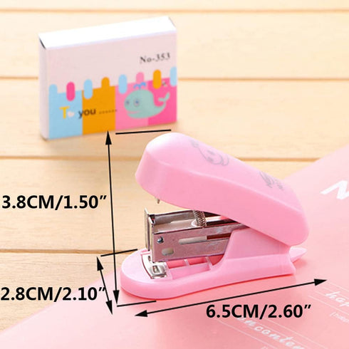 Mini Stapler Set Manual Stapler with 400 Staples Papers Document Binding School Students Stationery Office Supplies...