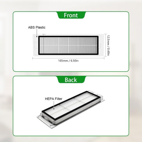 Neutop Replacement Accessories Kit Compatible with Roborock S6 S6 Pure S5 S5 Max S4 E4 E20 E25 E35 C10 S50 Robot Vacuum Parts with 2 Main Brush 4 ...