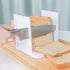 Foldable Manual Bread Slicer for Kitchen,Adjustable Slicing Guides,Bread slice for Homemade Bread(white)...
