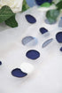 Floroom 300pcs Rose Petals Dusty Blue Navy Faux Silk Flower Petals for Wedding Flower Girl Basket Aisle Scatter Dinner Table Centerpieces Party Co...