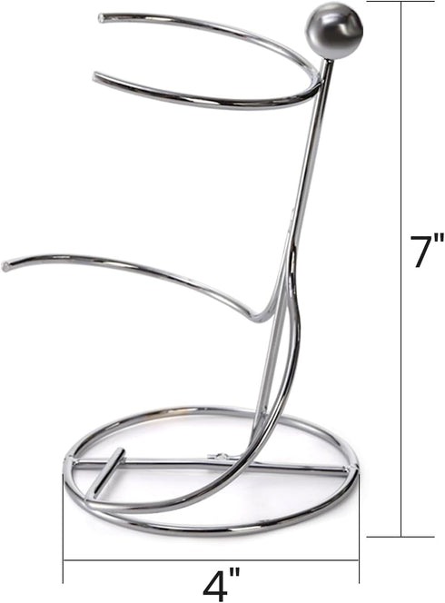 4 Packs Countertop Wine Rack, Silver Metal Small Wine Holder, Floating Wine Bottle Holder for Wine Bottle Storage, Cabinet, Pantry, Unique Tableto...