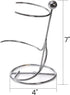 4 Packs Countertop Wine Rack, Silver Metal Small Wine Holder, Floating Wine Bottle Holder for Wine Bottle Storage, Cabinet, Pantry, Unique Tableto...