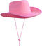 MEMOVAN Pink Cowgirl Hat for Women Girls Western Cowboy Cowgirls Hats Felt Cowboy Hat Retro Wide Brim Western Hat for Disco Cowgirl Cosplay Bachel...
