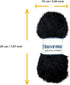 Eyelash Sparkle Fun Fur Yarn with Eye-catching Glitter 100 Gram (3.53 Ounces) 208 Yards (190 Meters) (Black)......