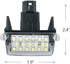 Gempro 2Pcs LED License Plate Light Lamp Assemly for Toyota Camry Yaris Highlander Prius C Avalon, Powered by 18SMD Xenon White LED Lights...