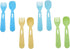 Toddler Kids Feeding Utensil Spoon and Fork Set, Set of 4 (8 Utensils Total) Compatible with Munchkin Lunch Bento Box Replacement (Boy), AG001...
