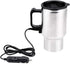 Keenso 12V Electric Car Cup Travel Heating Cup, 450ml Stainless Steel Car Electric Kettle Car Coffee Mug Heater with Cigarette Lighter...