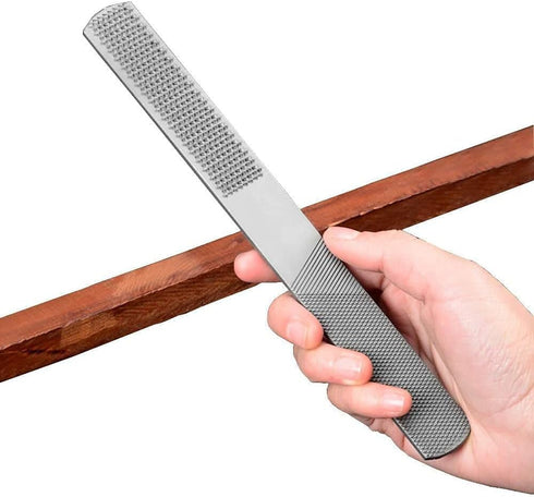 Wood Rasp File 4 Way Premium Grade High Carbon Hand File and Round Rasp, Half Round Flat & Needle Files Wood Rasp Set for Sharping Wood and Metal ...