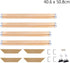 Canvas Stretcher Bars 16x20 Inch, Wood Canvas Frame Kit, Easy to Assemble Canvas Stretching System, Gallery Wrap Oil Frame Kits Canvas Wood Stretc...