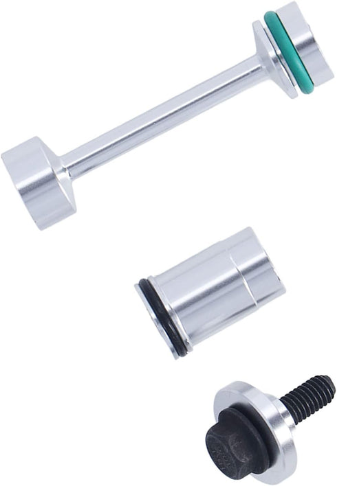 Leakproof Oil Pipe Support Kit,Oil Diverter Barbell Galley Plug Kit,Aluminum Oil Diverter Barbell by Pass Pickup Tube Hold Down Gallery Plug Set f...