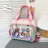 Hipi-shop Ita bag Color matching Transparent shoulder bag crossbody bag for Anime Lolita Bag Display Anime badges handbag...