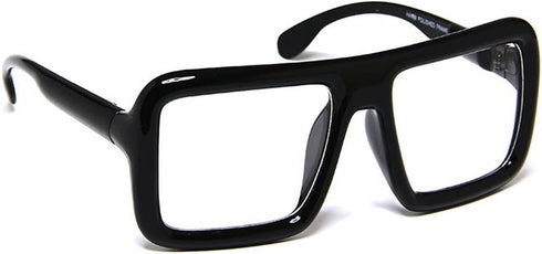 Black Thick Square Glasses Clear Lens Eyeglasses Frame Super Oversized Fashion...