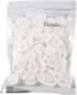 BaoQiu 15mm White Black Plastic Buttons 5/8 Inch Pack of 150 Pcs Sewing Resin Buttons Four Holes DIY Craft Buttons...